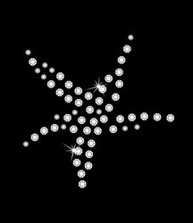 Nažehľovacie motívy z kamienkov - hviezda